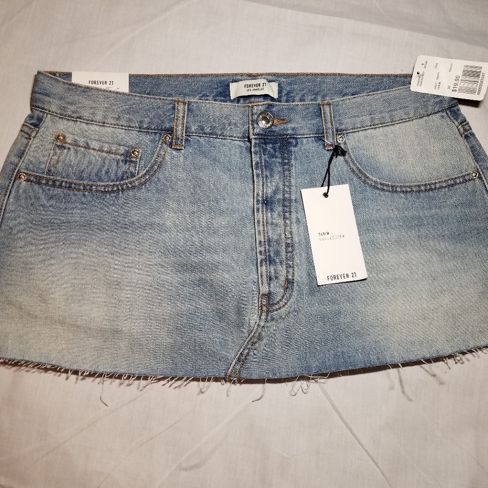 Forever 21 Brand Denim Mini Skirt